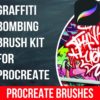 Graffiti Bombing Brush Kit for Procreate 1 Graffiti Bombing Brushes