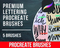 Premium Lettering Procreate Brushes