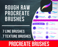 Rough Raw Procreate Brushes