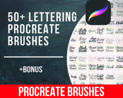 50+ Lettering Procreate Brushes