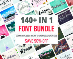 140 Premium Font Bundle