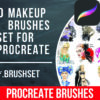 50 Makeup Brush Set for Procreate