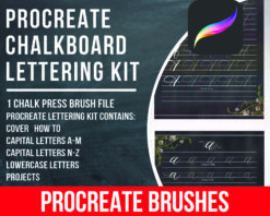 Procreate Chalkboard Lettering Kit