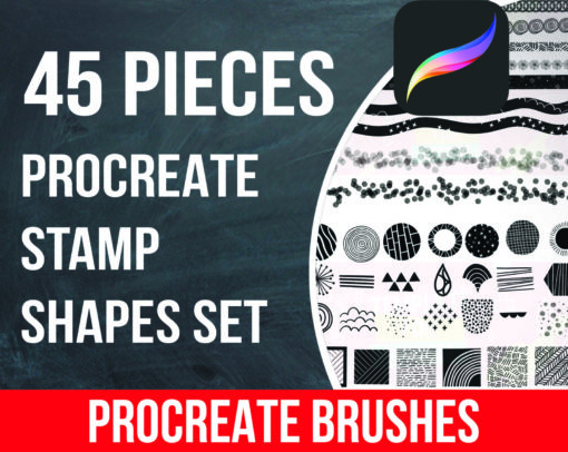 Procreate Stamp Shapes Set