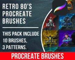 Retro 80's Procreate brushes