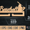 Holder baseball cut files. Cnc router plans. Laser cut template.