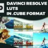 20 Davinci Resolve LUTs in CUBE format Windows and Mac compatibility 153787212341