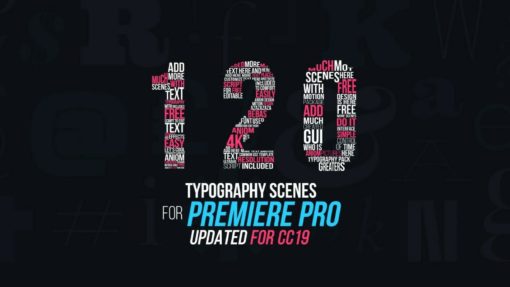 120 Animations Typografhy Scenes for Premiere Pro Easy to customize MOGRT 154008141253