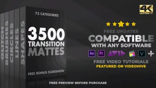 3500 Transition Mattes for After Effects Premiere Avid Final Cut Sony Vegas 153488862984