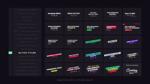 Instagram Stories. After Effects.1700 Ready For Use Graphics Elements & Sound Fx 11 Instagram Stories. After Effects.1700 Ready For Use Graphics Elements & Sound Fx - Image 9