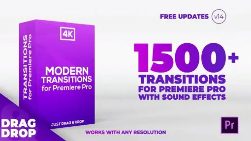 1500 Modern Drag n drop Transitions for Premiere Pro With Sound Effects 153794873098